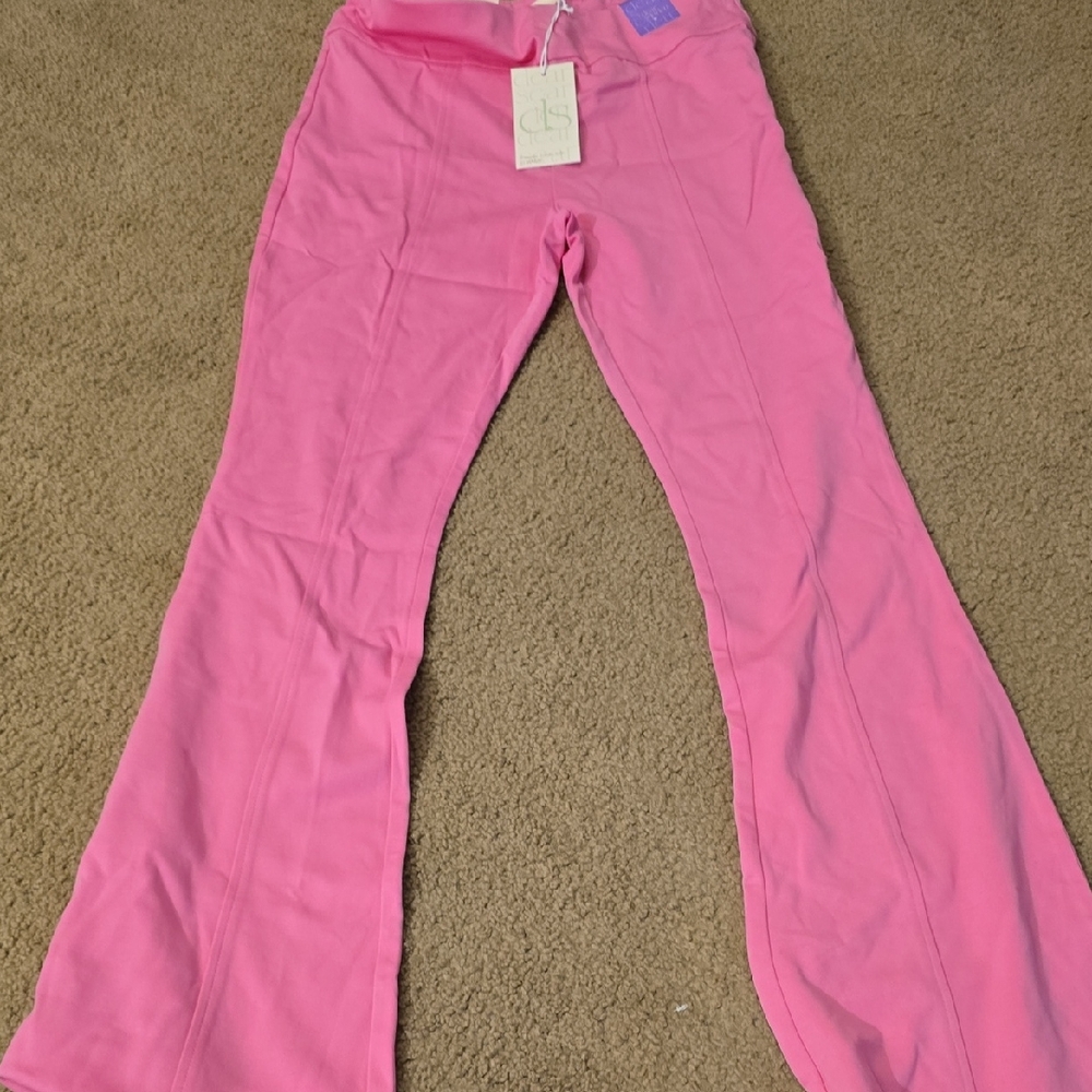 Pink Flared Pants